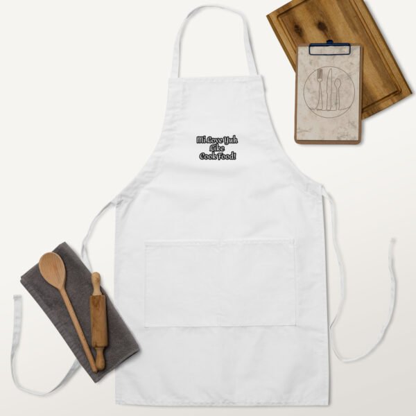 Mi Love Yuh Like Cook Food! | Embroidered Apron - Image 20