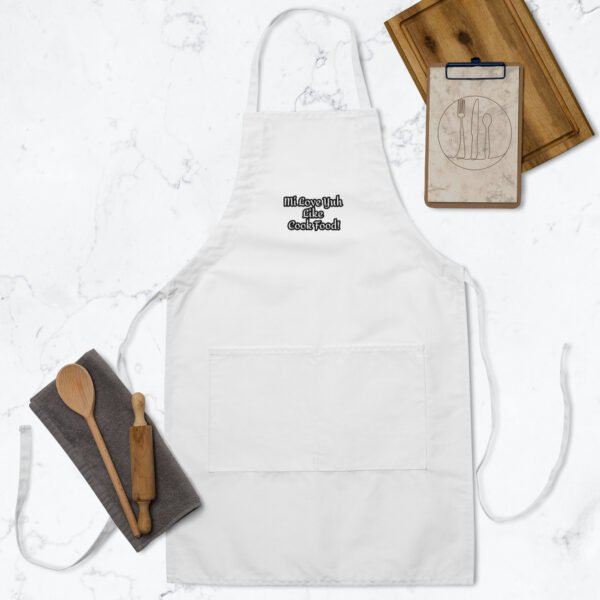 Mi Love Yuh Like Cook Food! | Embroidered Apron - Image 19